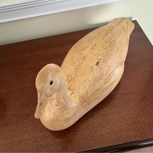 Vintage Wooden Goose Décor